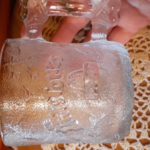 👉*VTG*  FLINTSTONES ROC DONALD'S  MCDONALD'S PRE-DAWN GLASS MUG - Picture 1 of 10